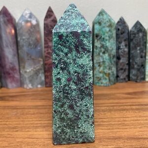 Ruby In Zoisite Crystal Tower (Chip)